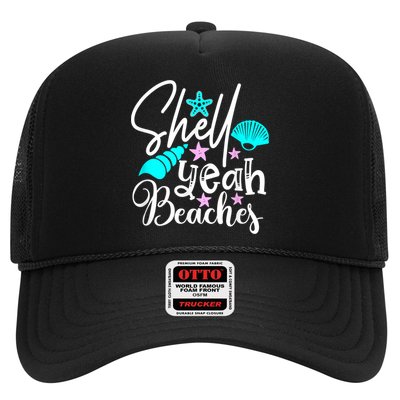 Shell Yeah Beaches Funny Beach Lover Beachcomber Shelling Hat