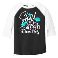 Shell Yeah Beaches Funny Beach Lover Beachcomber Shelling Toddler Fine Jersey T-Shirt