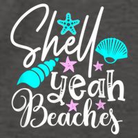 Shell Yeah Beaches Funny Beach Lover Beachcomber Shelling Vector Backpack