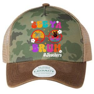 See Ya Bruh Hello Summer Funny Last Day of School Teachers Legacy Tie Dye Trucker Hat