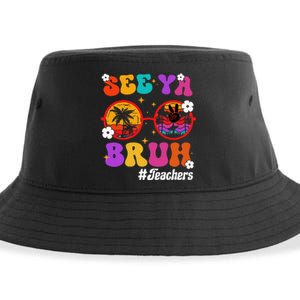 See Ya Bruh Hello Summer Funny Last Day of School Teachers Sustainable Bucket Hat