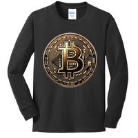 Show Your Bitcoin Pride. Kids Long Sleeve Shirt