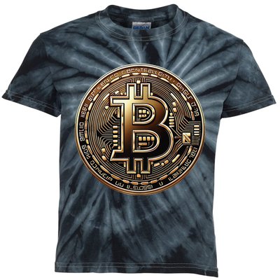 Show Your Bitcoin Pride. Kids Tie-Dye T-Shirt