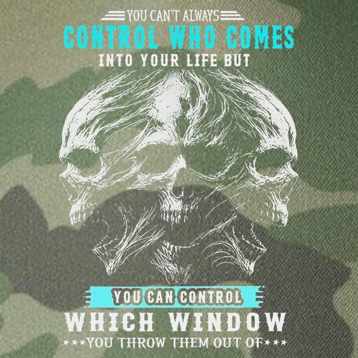 Skull You CanT Always Control Who Comes Into Your Life Legacy Tie Dye Trucker Hat