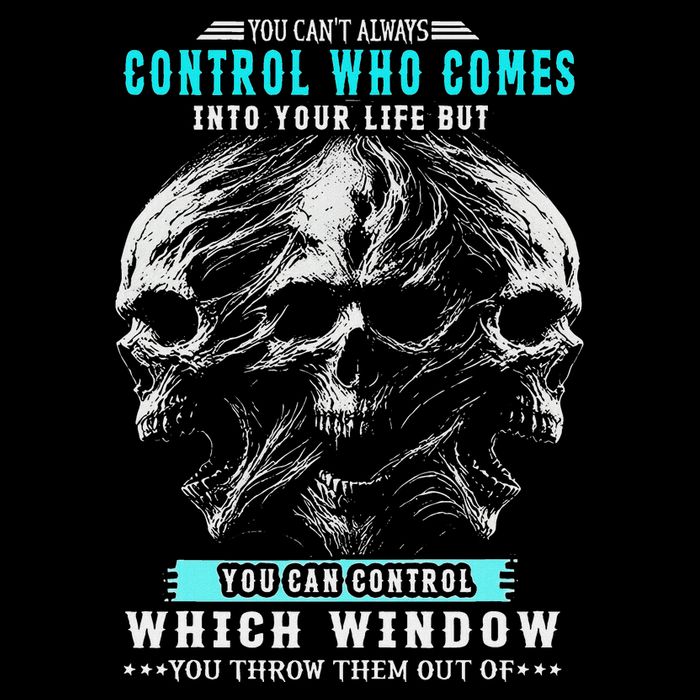 Skull You CanT Always Control Who Comes Into Your Life Backpack