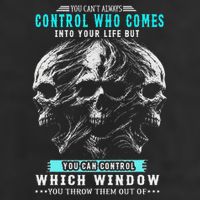 Skull You CanT Always Control Who Comes Into Your Life 25L Jumbo Tote