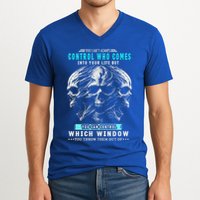 Skull You CanT Always Control Who Comes Into Your Life V-Neck T-Shirt