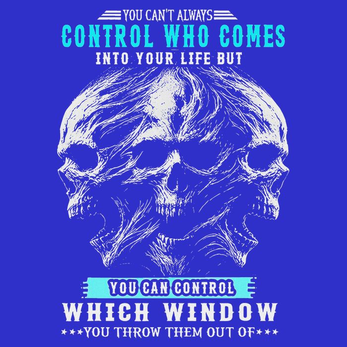 Skull You CanT Always Control Who Comes Into Your Life 16 in Basic Backpack