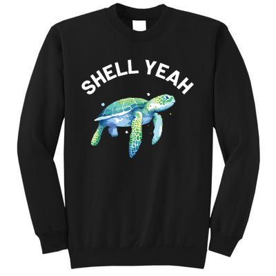 Shell Yeah Cute Tortoise Sea Turtle Lover Sweatshirt