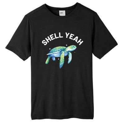 Shell Yeah Cute Tortoise Sea Turtle Lover Tall Fusion ChromaSoft Performance T-Shirt