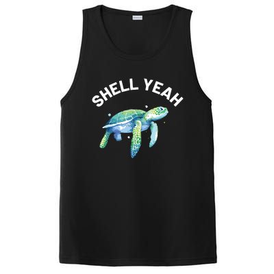 Shell Yeah Cute Tortoise Sea Turtle Lover PosiCharge Competitor Tank