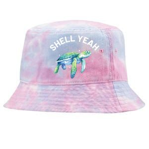 Shell Yeah Cute Tortoise Sea Turtle Lover Tie-Dyed Bucket Hat