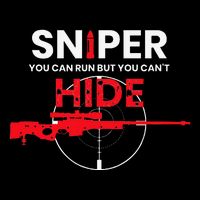 Sniper You Can Run But You Cant Hide Drawstring Bag