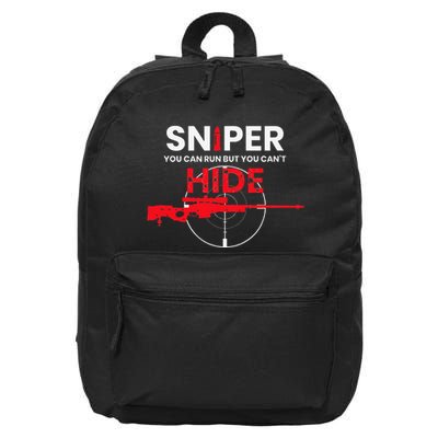 Sniper You Can Run But You Cant Hide 16 in Basic Backpack