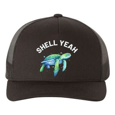 Shell Yeah - Cute Tortoise & Sea Turtle Lover Yupoong Adult 5-Panel Trucker Hat