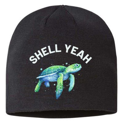 Shell Yeah - Cute Tortoise & Sea Turtle Lover Sustainable Beanie