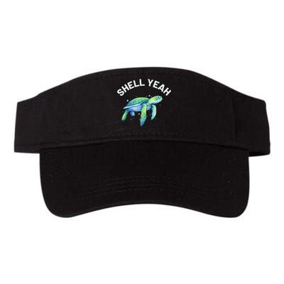 Shell Yeah - Cute Tortoise & Sea Turtle Lover Valucap Bio-Washed Visor