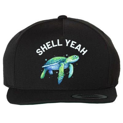 Shell Yeah - Cute Tortoise & Sea Turtle Lover Wool Snapback Cap