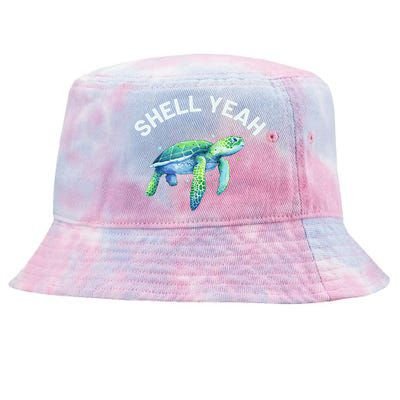 Shell Yeah - Cute Tortoise & Sea Turtle Lover Tie-Dyed Bucket Hat