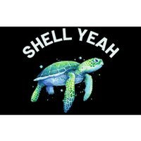 Shell Yeah Cute Tortoise & Sea Turtle Lover Bumper Sticker