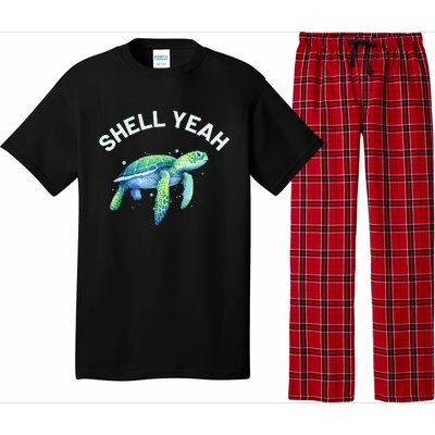 Shell Yeah Cute Tortoise & Sea Turtle Lover Pajama Set