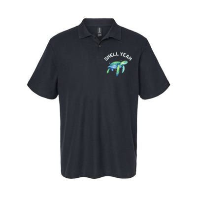 Shell Yeah Cute Tortoise & Sea Turtle Lover Softstyle Adult Sport Polo