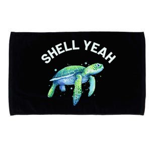 Shell Yeah Cute Tortoise & Sea Turtle Lover Microfiber Hand Towel