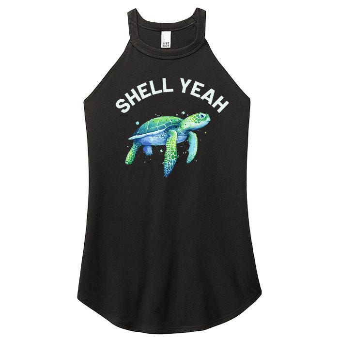 Shell Yeah Cute Tortoise & Sea Turtle Lover Women’s Perfect Tri Rocker Tank