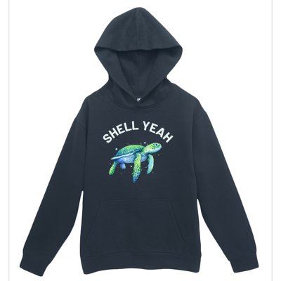 Shell Yeah Cute Tortoise & Sea Turtle Lover Urban Pullover Hoodie