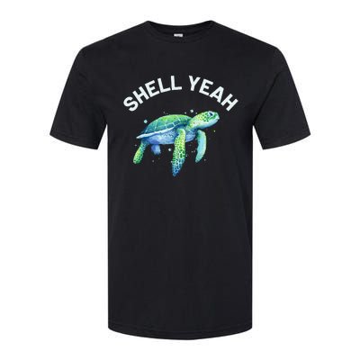 Shell Yeah Cute Tortoise & Sea Turtle Lover Softstyle CVC T-Shirt