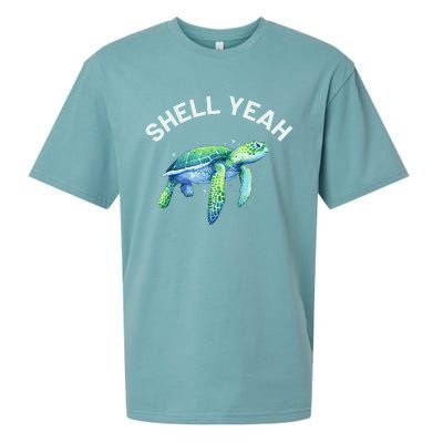 Shell Yeah Cute Tortoise & Sea Turtle Lover Sueded Cloud Jersey T-Shirt