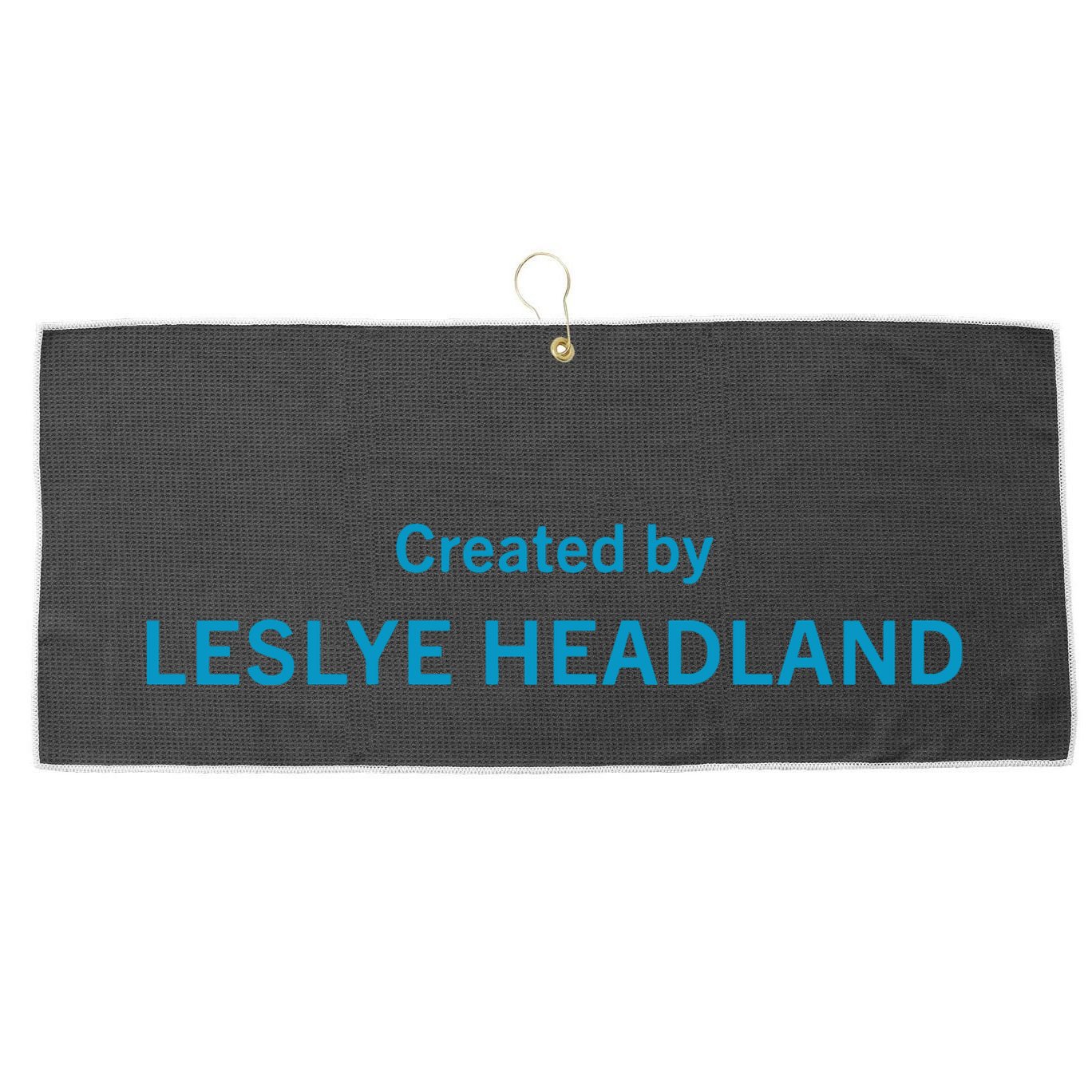 Super Yaki Created By Leslye Headland Large Microfiber Waffle Golf Towel