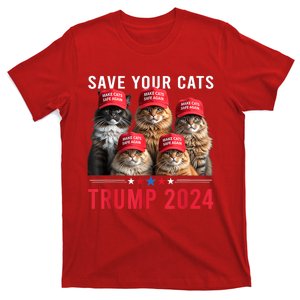 Save Your Cats Vote For Trump Red Hat 24 Election Trump 2024 T-Shirt