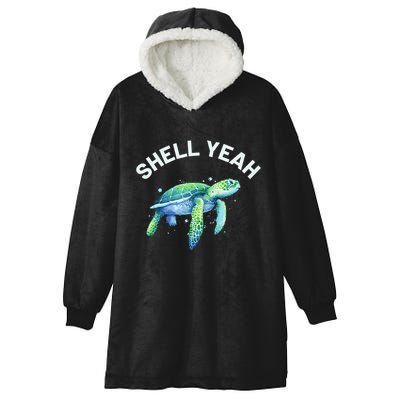 Shell Yeah Cute Tortoise & Sea Turtle Lover Hooded Wearable Blanket