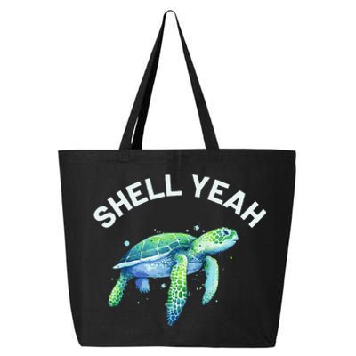 Shell Yeah Cute Tortoise & Sea Turtle Lover 25L Jumbo Tote