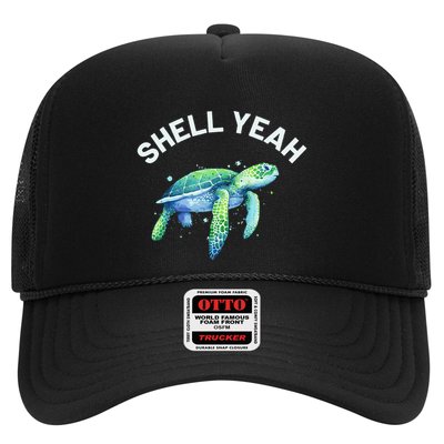 Shell Yeah Cute Tortoise & Sea Turtle Lover Trucker Hat