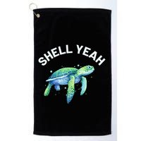 Shell Yeah Cute Tortoise & Sea Turtle Lover Golf Towel