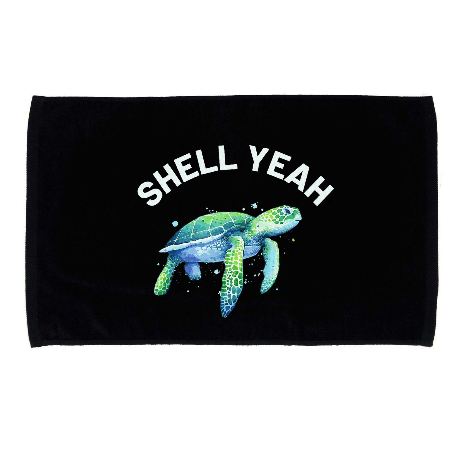 Shell Yeah Cute Tortoise & Sea Turtle Lover Microfiber Hand Towel
