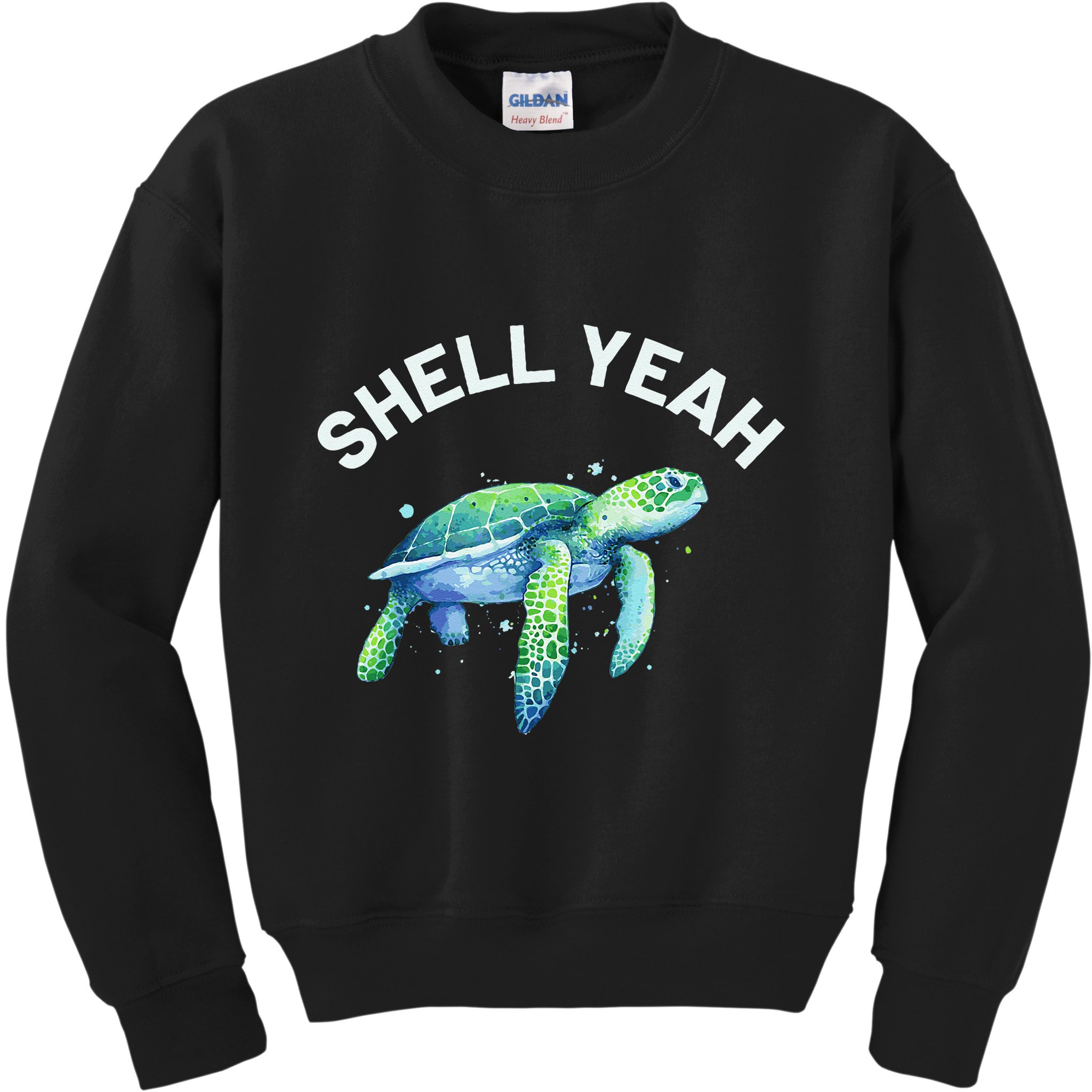 Shell Yeah Cute Tortoise & Sea Turtle Lover Kids Sweatshirt