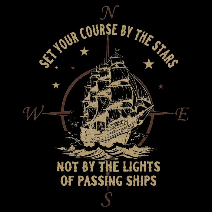 Set Your Course By The Stars Not By The Lights Of Passing Mousepad