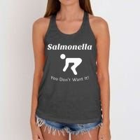 Salmonella You DonT Want It Women's Knotted Racerback Tank