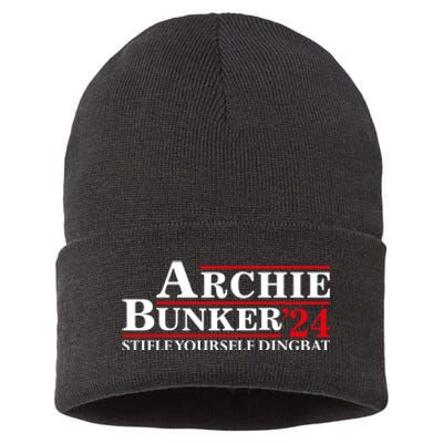 Stifle Yourself Dingbat Archie Bunker 2024 Sustainable Knit Beanie