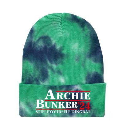 Stifle Yourself Dingbat Archie Bunker 2024 Tie Dye 12in Knit Beanie