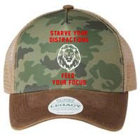 Starve Your Distractions Feed Your Focus Legacy Tie Dye Trucker Hat