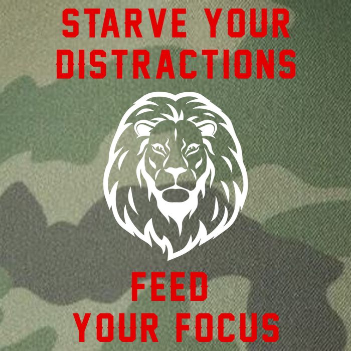 Starve Your Distractions Feed Your Focus Legacy Tie Dye Trucker Hat