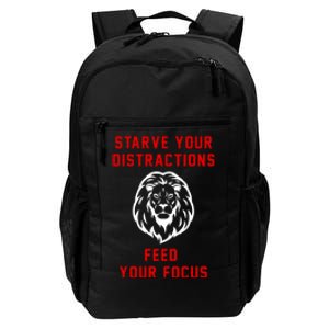 Starve Your Distractions Feed Your Focus Daily Commute Backpack