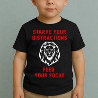 Starve Your Distractions Feed Your Focus Toddler T-Shirt