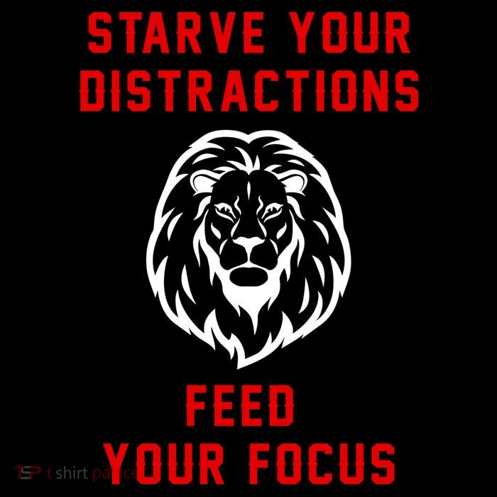 Starve Your Distractions Feed Your Focus Kids T-Shirt