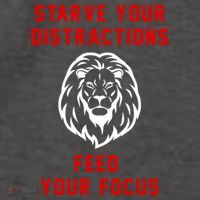 Starve Your Distractions Feed Your Focus Vector Backpack