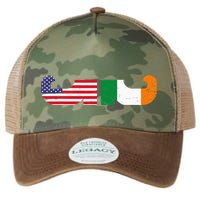 Show Your Dual Pride Irish American flags St Patrick's Day Legacy Tie Dye Trucker Hat